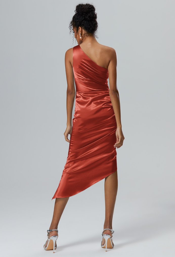 AW Marci Tangerine  Wedding Guest Dresses
